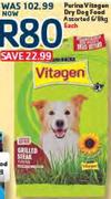 Purina Vitagen Dry Dog Food Assorted-6/8Kg Each