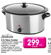 Sunbeam 4.5L Slow Cooker - HiFi Corporation