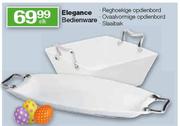 Elegance Bedienware (Reghoekige Opdienbord,Ovaalvormige Opdienbord,Slaaibak) Elk