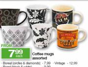 Coffee Mugs Vintage Each