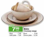 Bistro Crockery Range Each