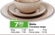 Bistro Crockery Side Plate Each
