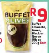 Buffet Calmata Green, Black Or Queen Olives-200g