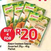 Knorr Instant Sauce Assorted-4x28-45g Packet