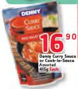 Denny Curry Sauce Or Cook-In-Sauce Assorted-415g
