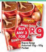Royco Soup Assorted-3x55-60g Packet
