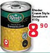 Rhodes Cream Style Sweetcorn-410g