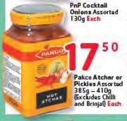 Pakco Atchar Or Pickless Assorted(Excludes Chilli And Brinjal)-385-410g