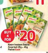 Knorr Instant Sauce Packet Assorted-4 x 28g-45g