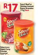 Soool Beef Or Chicken Instant Gravy Granules-170g Each