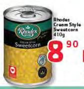 Rhodes Cream Style Sweetcorn-410g