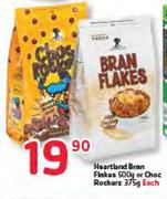 Heartland Bran Flakes 500g Or Choc Rockerz 375g-Each