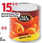 All Gold Super Fine Apricot Jam-900g