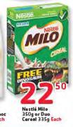 Nestle Milo 350g Or Duo Cereal 335g-Each