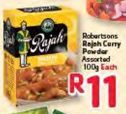 Robertsons Rajah Curry Powder Assorted-100g