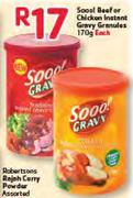 Soool Beef Or Chicken Instant Gravy Granules-170g Each