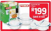 Pyrex 3 Piece Casserole Set-Per Set 