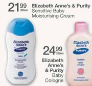 Elizabeth Anne's & Purity Sensitive Body Moisurising Cream-200ml