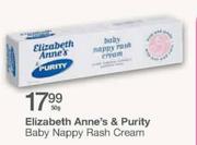 Elizabeth Anne's & Purity Baby Nappy Rash Cream-50gm