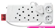 Lesco 6 Way Flat Multiplug With Surge Protection