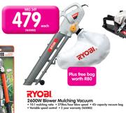 Ryobi 2600W Blower Mulching Vacuum