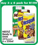 Nestle 250ml Ready To Drink (All Flavours)-3 x 6 Pack