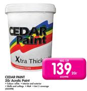 Cedar Paint 20L Acrylic Paint