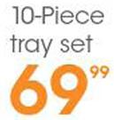 10-Piece Tray Set