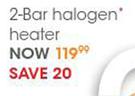 Dynamic 2 Bar Halogen Heater