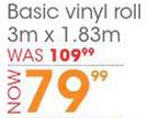 Basic Vinyl Roll-3m x 1.83m