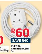 PnP 10A Extension Cord 5m