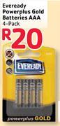 Eveready Powerplus Gold AAA Batteries-4 Pack