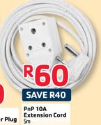 Pnp 10A Extension Cord-5m