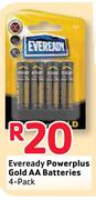 Eveready Powerplus Gold Batteries AA-4 Pack