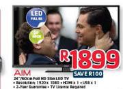 Aim 24"/60cm Full HD Slim LED TV
