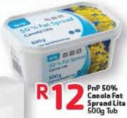 PnP 50% Canola Fat Spread Lite-500g