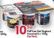 PnP Low Fat Yoghurt Assorted-6x100g Per Pack