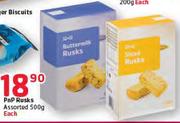 PnP Rusks Assorted-500gm Each