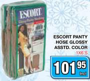 Escort Panty Hose Glossy Asstd. Color-1x6's