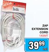 Zap Extension Cord-1x5Mt