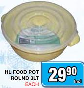 HL Food Pot Round 3L