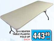 TH 6 Seater Table Plastic  Fold Up