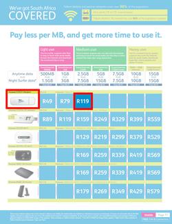 Telkom Mobile : (Valid until 30 Jun 2014), page 11