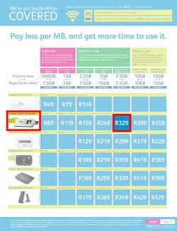 Telkom Mobile : (Valid until 30 Jun 2014), page 11