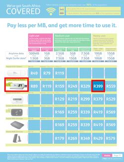 Telkom Mobile : (Valid until 30 Jun 2014), page 11