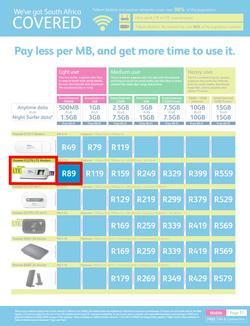 Telkom Mobile : (Valid until 30 Jun 2014), page 11