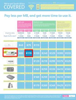 Telkom Mobile : (Valid until 30 Jun 2014), page 11