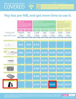 Telkom Mobile : (Valid until 30 Jun 2014), page 11