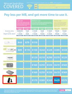Telkom Mobile : (Valid until 30 Jun 2014), page 11