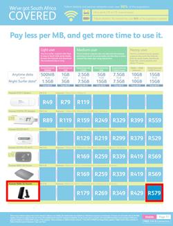 Telkom Mobile : (Valid until 30 Jun 2014), page 11